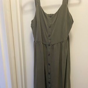 Nicole Miller Green Midi Dress